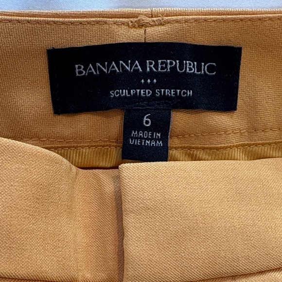 Banana Republic Sculpted Stretch Pants golden yellow/tan - Picture 2 of 8